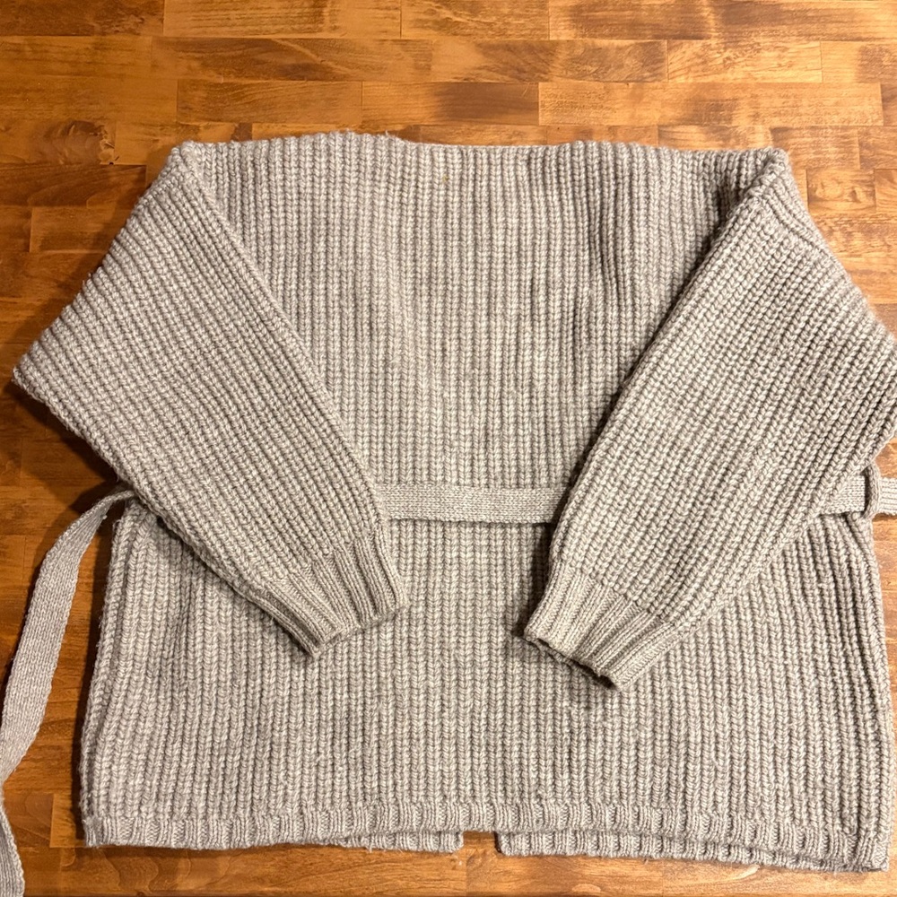 First Rite Sweater Coat - Undyed Fog - Picture 4 of 6